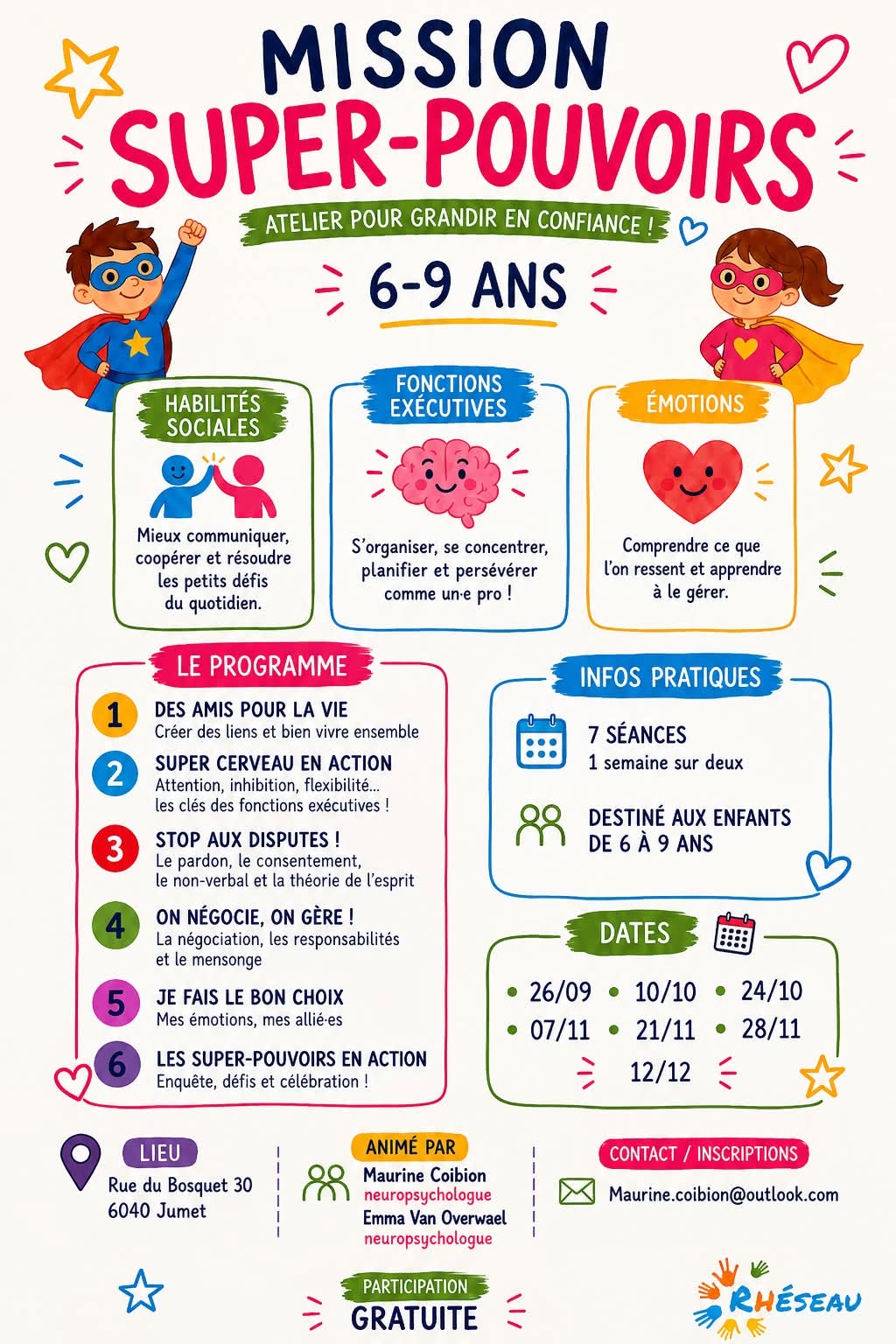 Affiche de la séance